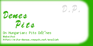 denes pits business card